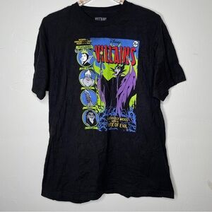 DISNEY VILLAINS CHARACTERS GRAPHIC T SHIRT SZ XL 100% COTTON